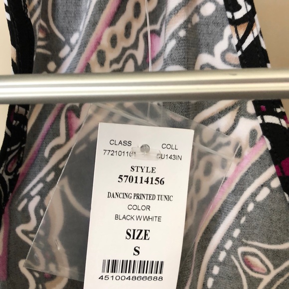 NWT White House/black market printed tunic - Picture 2 of 3